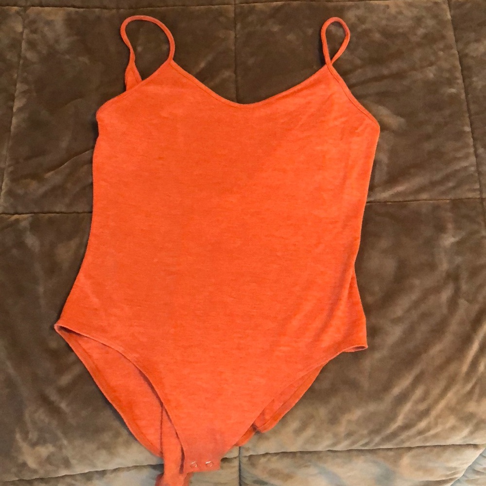 Rusty pink body suit